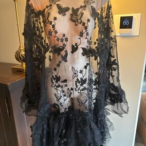 Jewel Toffier Elegant Black Asymmetrical Dress Size Large New With Tags